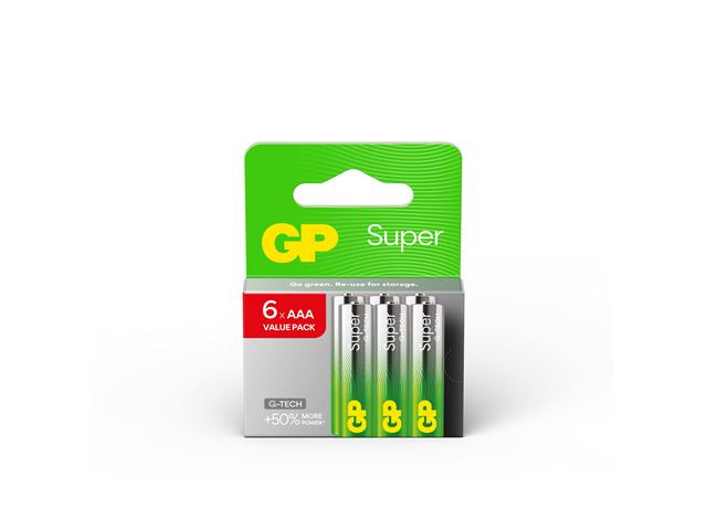 GP baterije LR03-SBV6 AAA Super Alkaline
