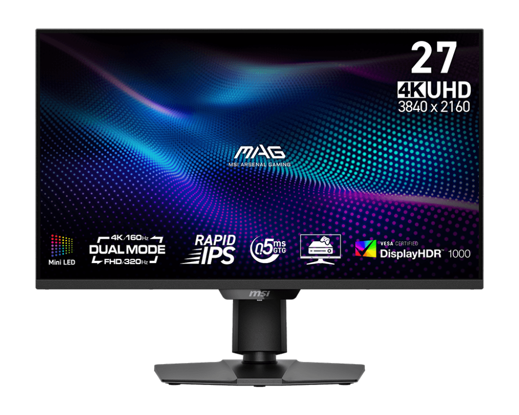 Monitor 27 MSI MAG 274UPDF E16M Dual Mode 4K/160HZ FHD/320HZ