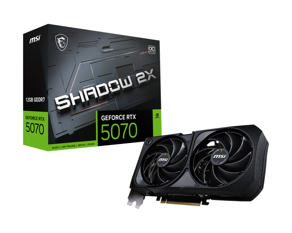 Grafika MSI RTX 5070 12G SHADOW 2X OC BULK PAKIRANJE
