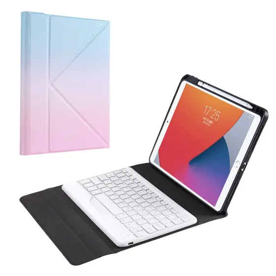 B09 Bluetooth futrola/tastatura za iPad 10.2 (2021)/(2020)/(2019)/Pro 10.5-inch (2017)/Air 10.5 inch (2019) - Pink / Blue