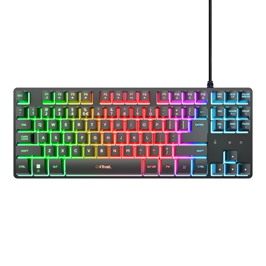 Trust GXT833 THADO TKL Illuminated Keyboard, Black