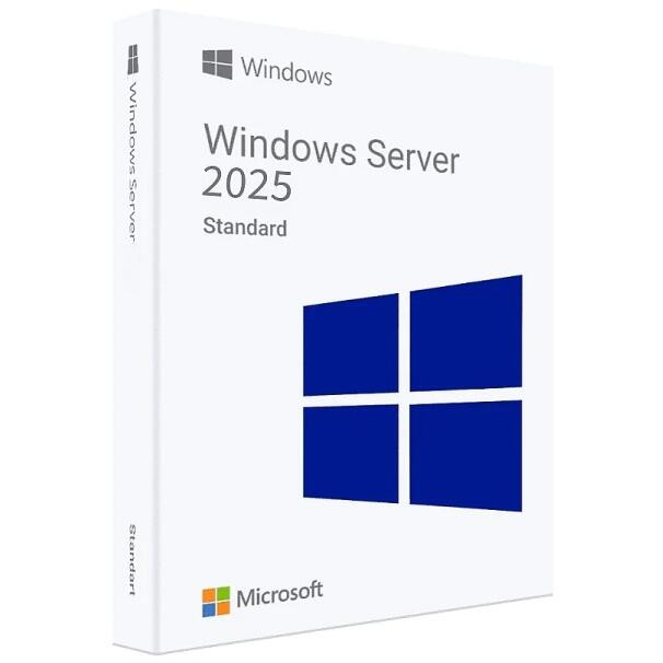 Windows Server 2025 Standard,No Media, WS2022 Std Downgrade w/DVD Media,Multi Lang, Customer Kit