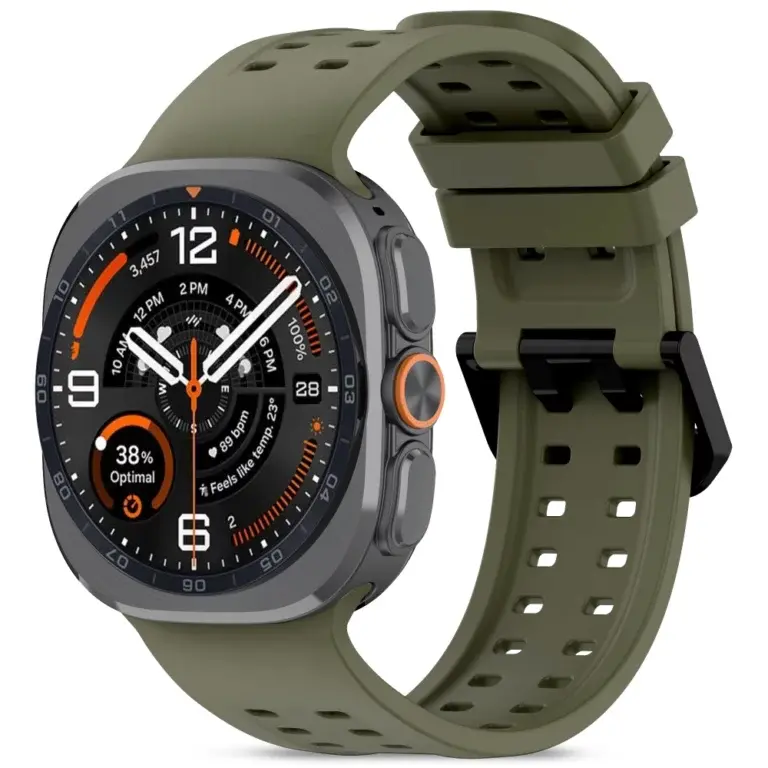 TECH-PROTECT SILICONE narukvica za SAMSUNG GALAXY WATCH ULTRA 1 / 2 2024-2026 (47 MM) OLIVE GREEN