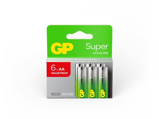 GP baterije LR6-SBV6 AA Super Alkaline