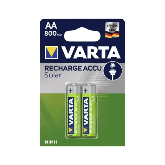 VARTA obnovljive baterije accu solar AA 800mAh 2/1