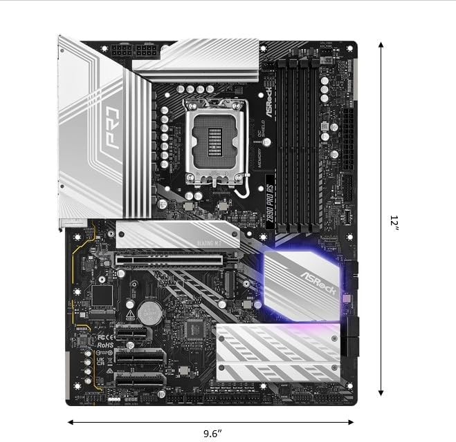 ASROCK MB Z890 PRO RSLGA1851, 4xDDR5, 4xM.2, 4xSATAHDMI, DP, Thunderbolt USB4, ATX, RAID