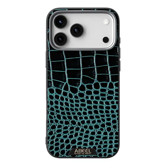 ABEEL maskica za iPhone 17 PRO sa MagSafe s krokodilskom teksturom - zelena