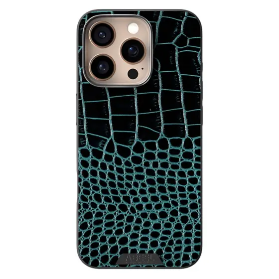 ABEEL maskica za iPhone 16 PRO sa MagSafe s krokodilskom teksturom - zelena
