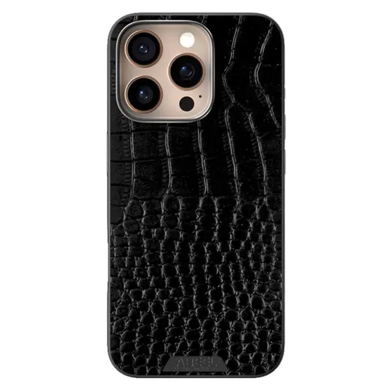 ABEEL maskica za iPhone 16 PRO sa MagSafe s krokodilskom teksturom - crna