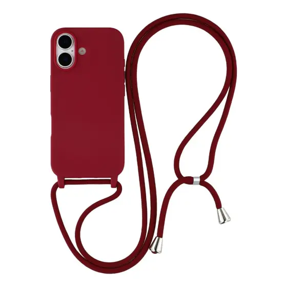 Maska sa vezicom za iPhone 17 - Dark Red