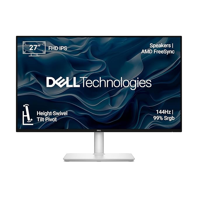 Monitor Dell 27 Plus S2725HSM 27",1920x1080, FHD, 144Hz, IPS Antiglare, 16:9, 1500:1, 300 cd/m2, 8ms/5ms/4ms/1ms, AMD FreeSync, 178/178, 2xHDMI, 2x3W Speakers,Tilt,Swivel,HeightAdjust,3Y