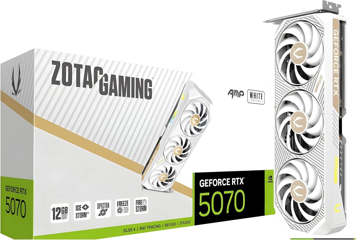 Zotac RTX 5070 12GB Twin EDGE White, 12GB GDDR7, 192-bit