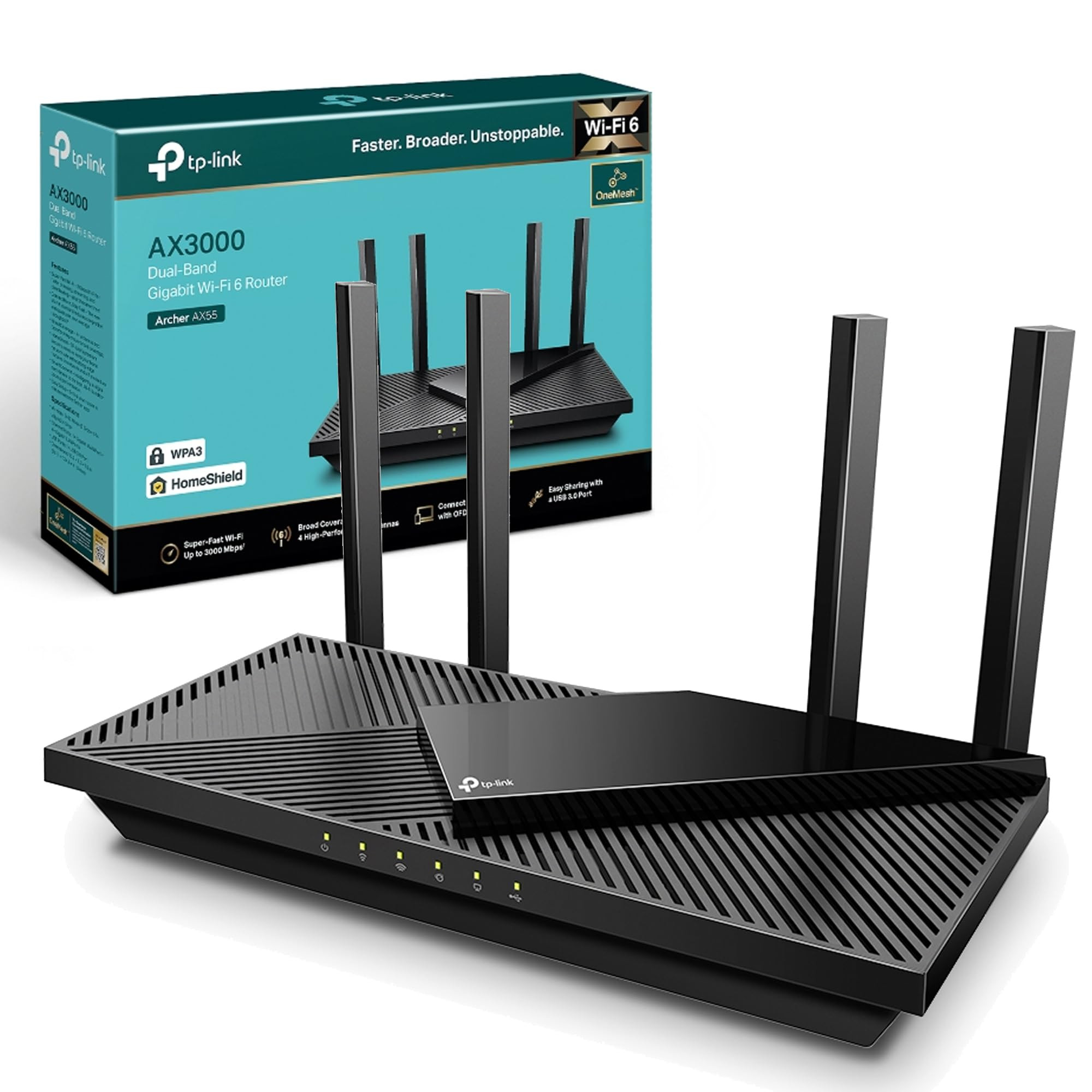 TP-Link Archer AX55 ProWirelessGigabit Wi-Fi 6Router