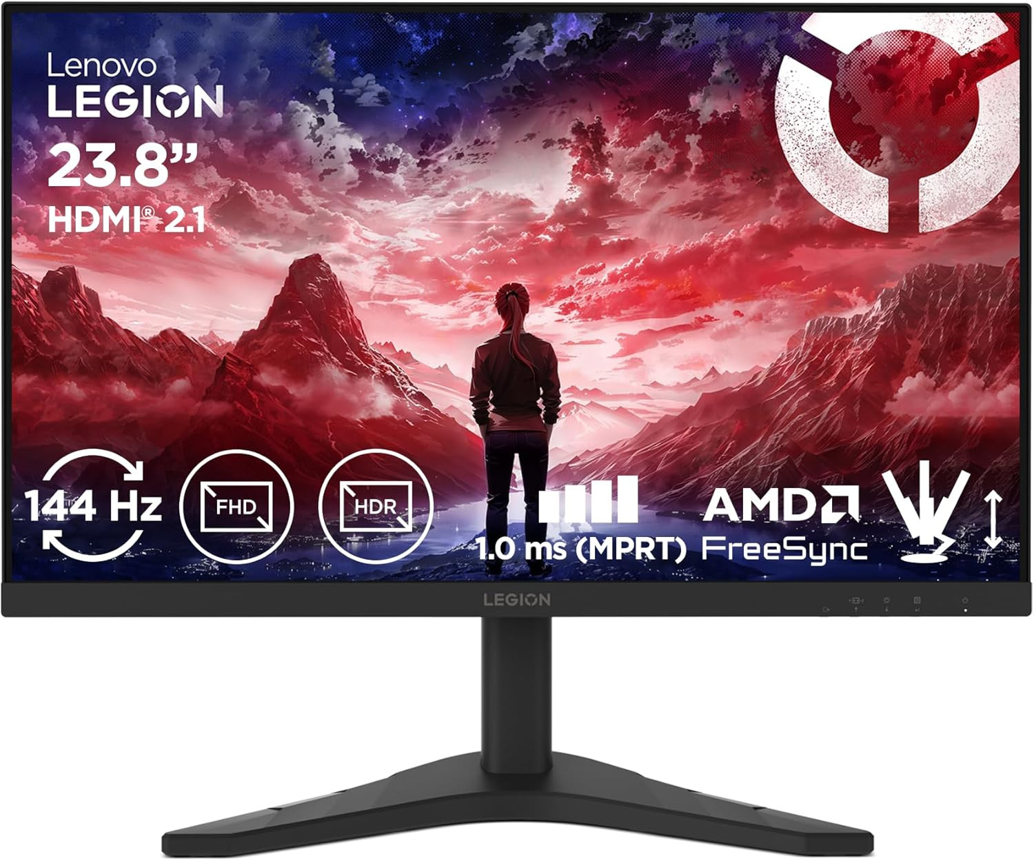 Lenovo Monitor LED Legion R24s 23.8" IPS 144Hz 1920x1080 250cd 1500:1 1ms HDMI DP Tilt 3y