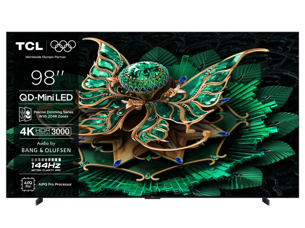 TCL 98"C7K 4K QD-Mini LED TV144Hz Google TV; Game Master;Audio BANG & OLUFSEN; HDR Premium;