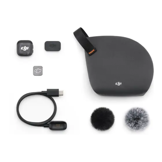 DJI Mic 3 TransmitterMikrofon,prijenos do 250m,5.5hsnimanje,48kHz 24 zvuk,8GB pohrana