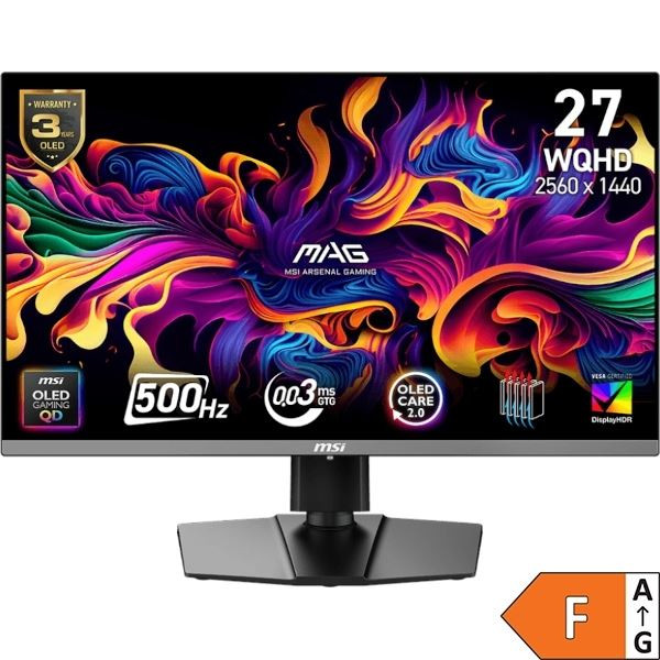 Monitor 27 MSI MAG 272QP QD-OLED X50 500HZ