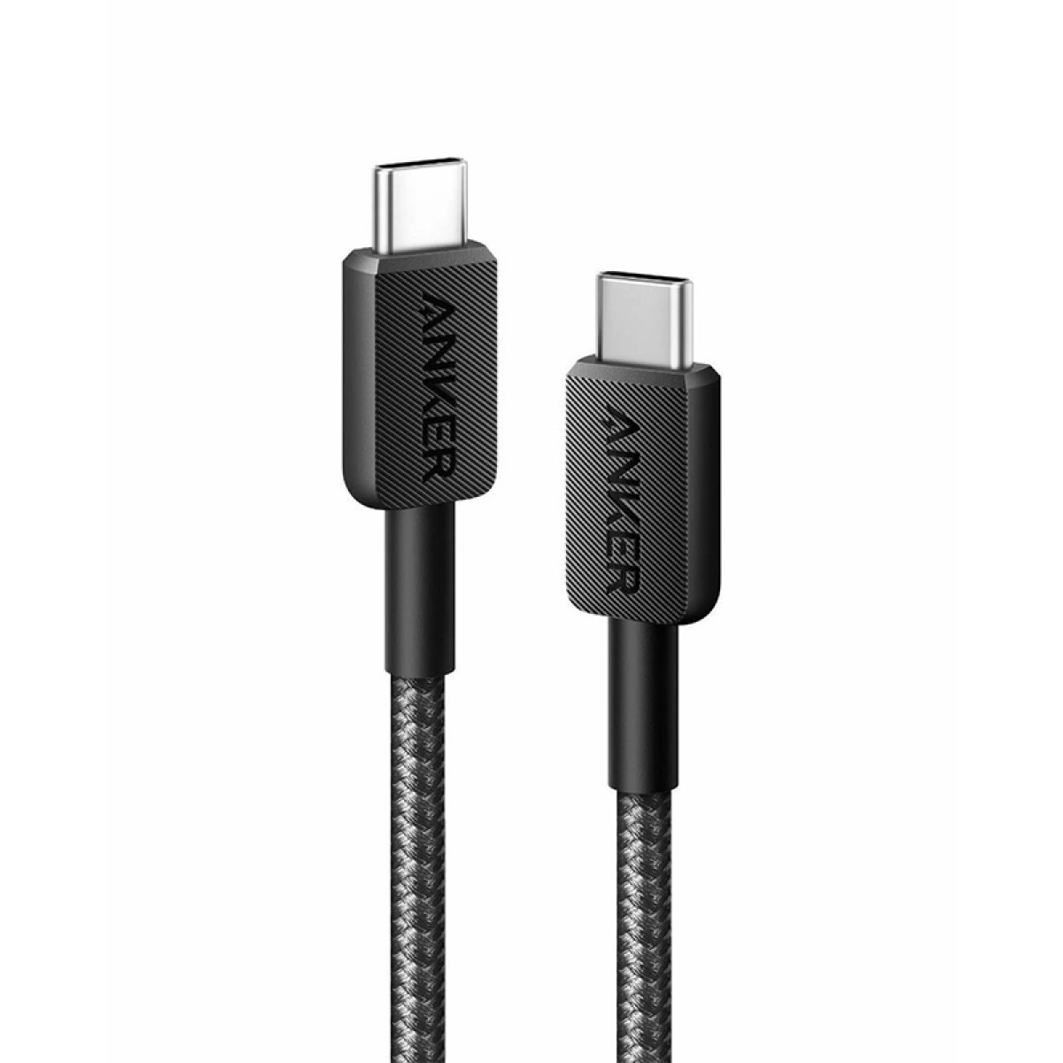 Anker 322 USB-C to USB-C pleteni kabal 0.9m crni