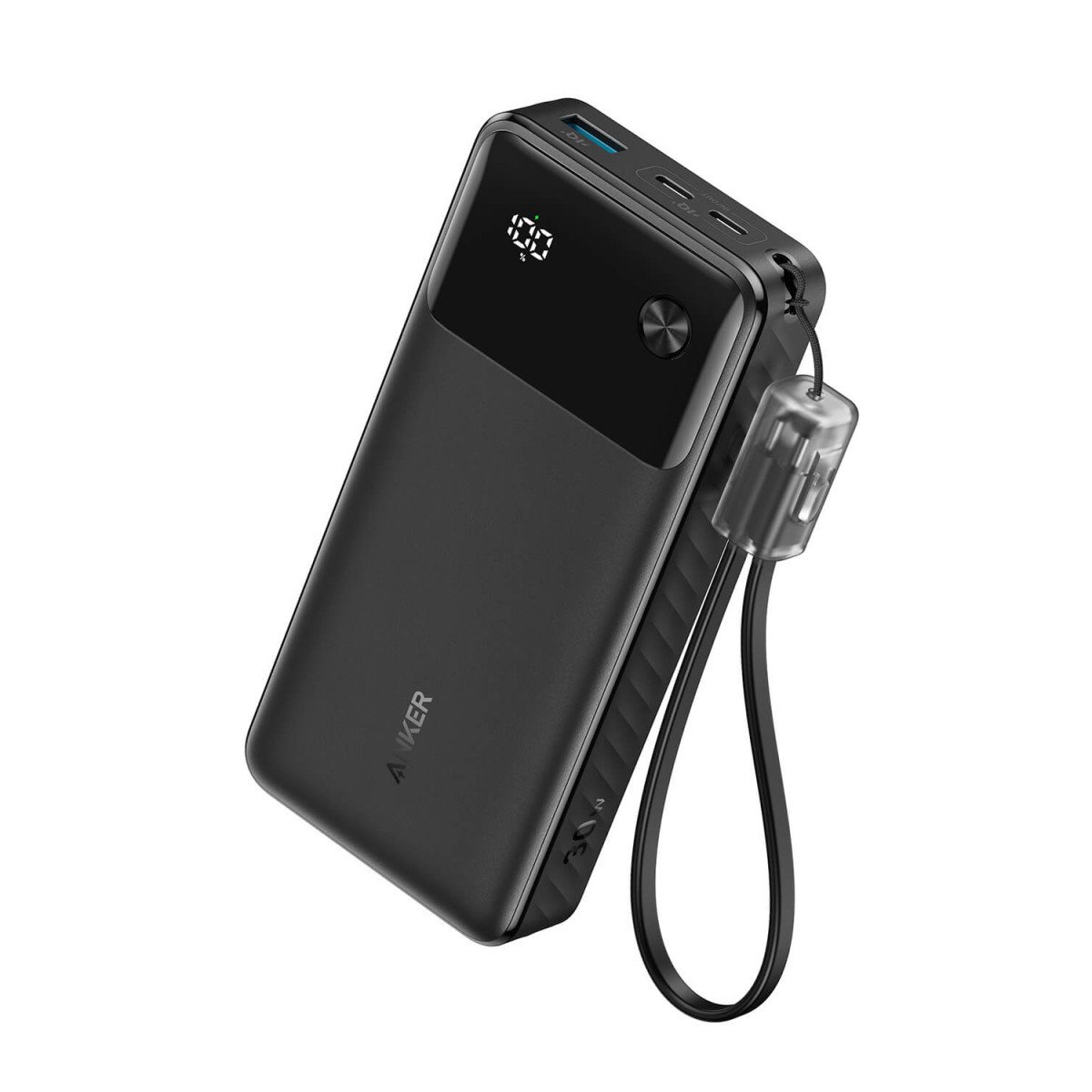 Anker Powerbank 20000 mAh, 30W sa kablom, crni