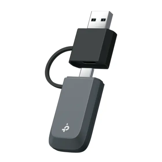 TP-Link Arhcer TBE230U BE3600 Dual Band Wi-Fi 7 Mini Wireless USB Adapter,2882 Mbps at 5 GHz + 688 Mbps at 2.4 GHz,Internal Antennas, USB 3.0 Type-A and Type-C, Wi-Fi 7, MU-MIMO, OFDMA, HE160