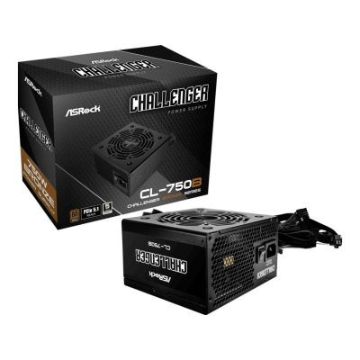 ASRock PSU 750W Bronze, Pro80PLUS, 120mm fan, ATX 3.1PCIe 5.1