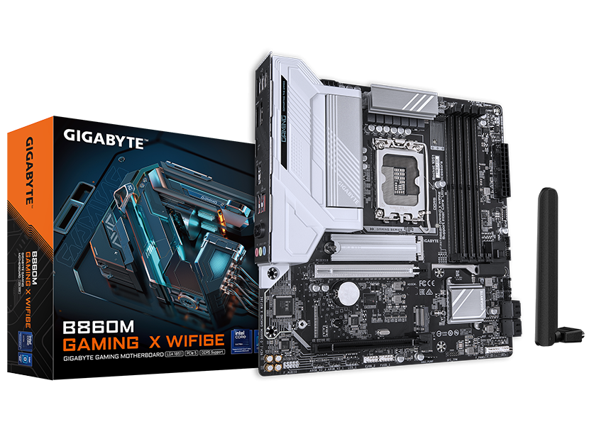 Gigabyte MB B860M Gaming X LGA1851;4xDDR5; 2xM.2; 4xSATA 6xUSB; HDMI, DP; USB Type-C, mATX;