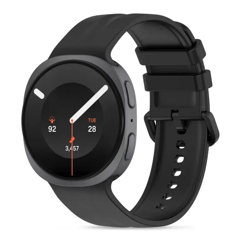 TECH-PROTECT SILICONE EVO narukvica za SAMSUNG GALAXY WATCH 8 / 9 / CLASSIC (40 / 44 / 46 MM) BLACK