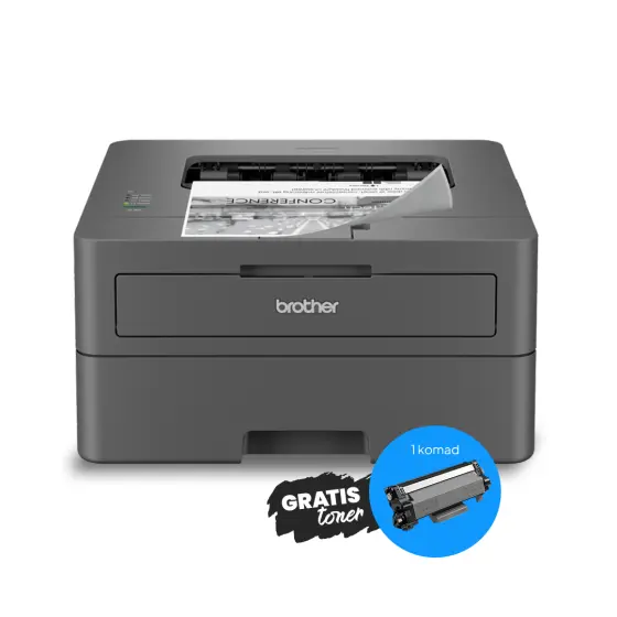 Brother HL-L2402D A4 crno-bijeli laserski pisač s obostranim ispisom + GRATIS 1 toner