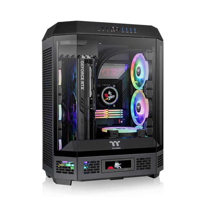 Thermaltake The Tower 600Mid Tower, tempered glass2x140mm PWM fans, VGA: 400mm