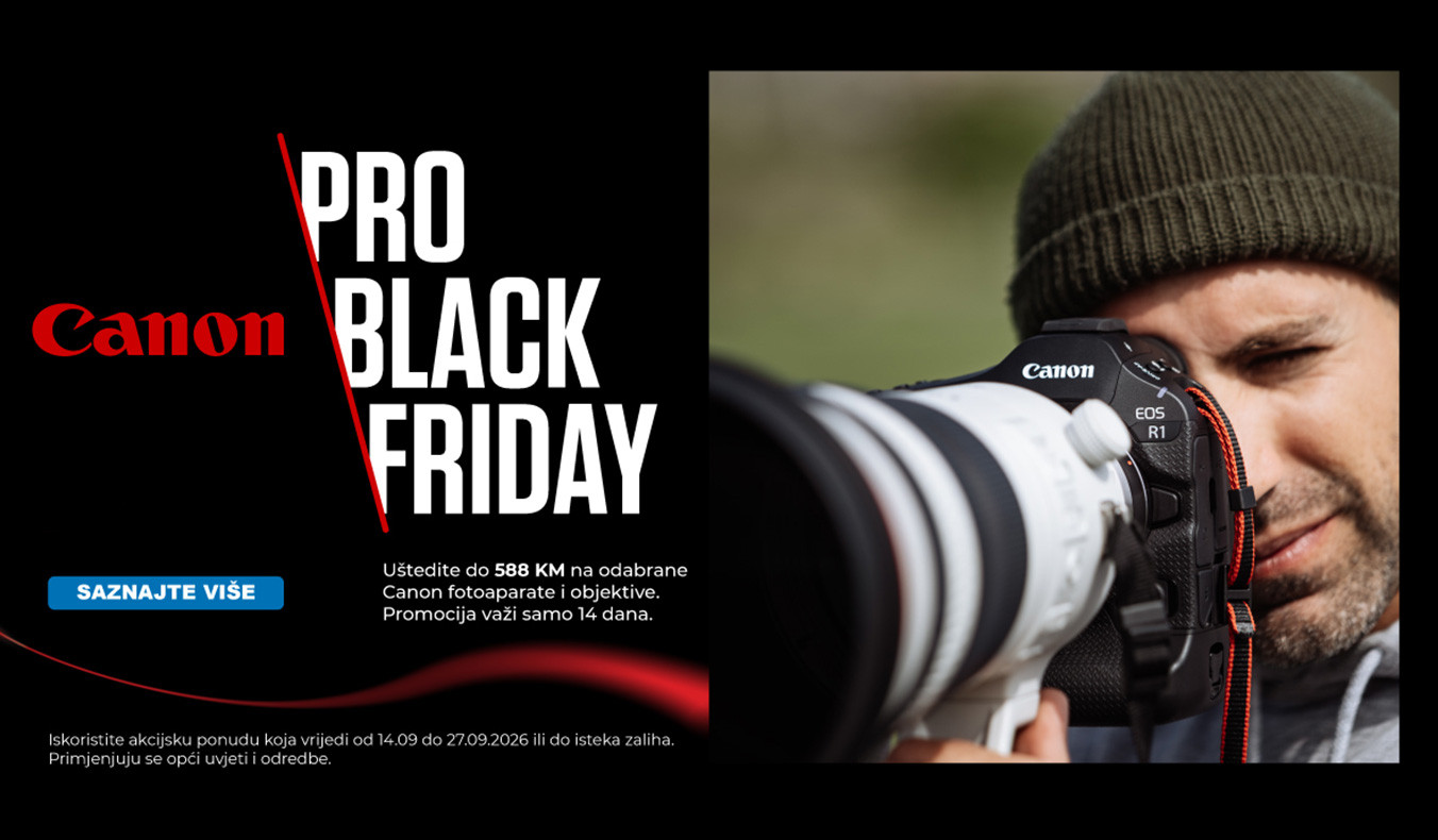 Canon Pro Black Friday: Uštedite do 588 KM!