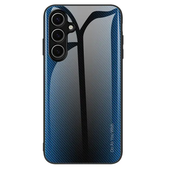 Carbon Fiber Texture maska za Samsung Galaxy S25+ Plus Baby Blue