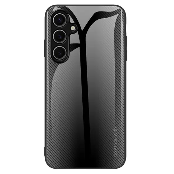 Carbon Fiber Texture maska za Samsung Galaxy S25+ Plus Black