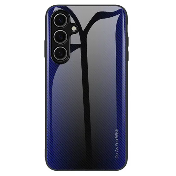 Carbon Fiber Texture maska za Samsung Galaxy S25+ Plus Dark Blue