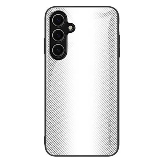 Carbon Fiber Texture maska za Samsung Galaxy S25 - White