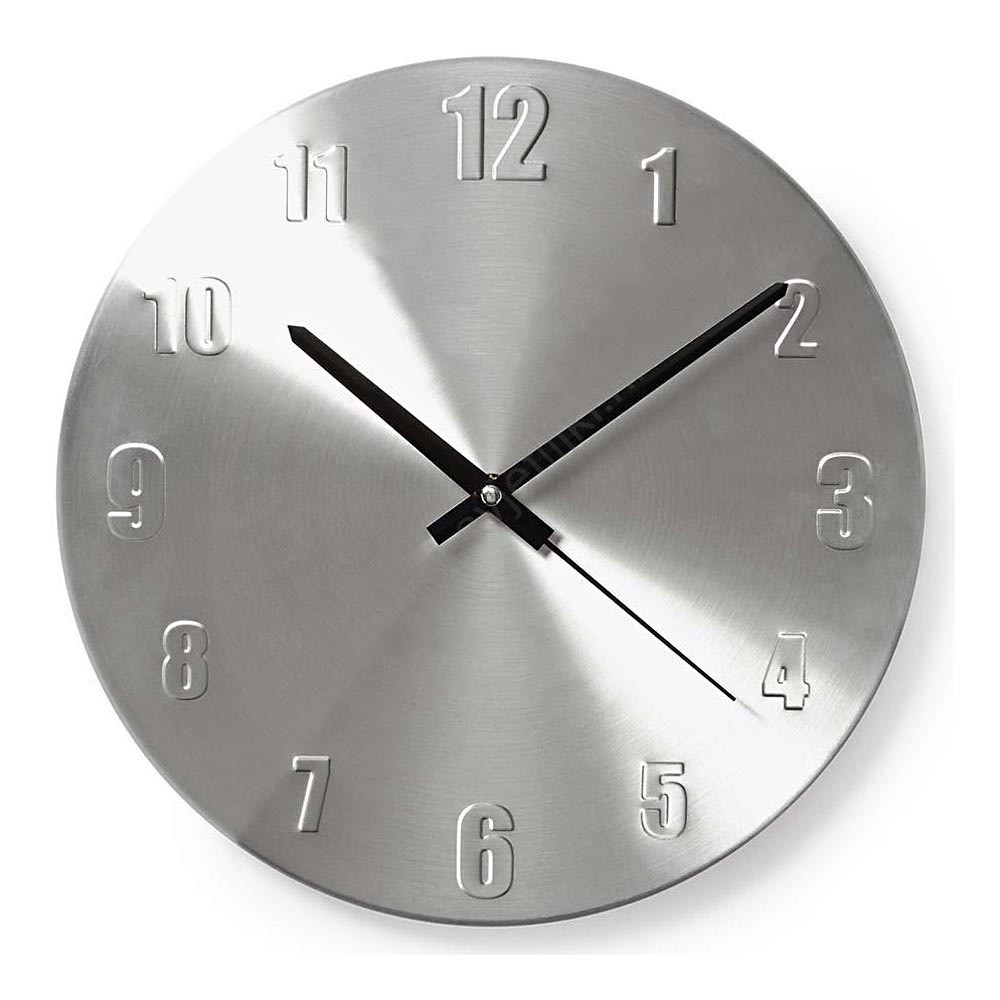NENEDIS Zidni sat / ALUMINIJSKI /OKRUGLI/ Promjer 30cm