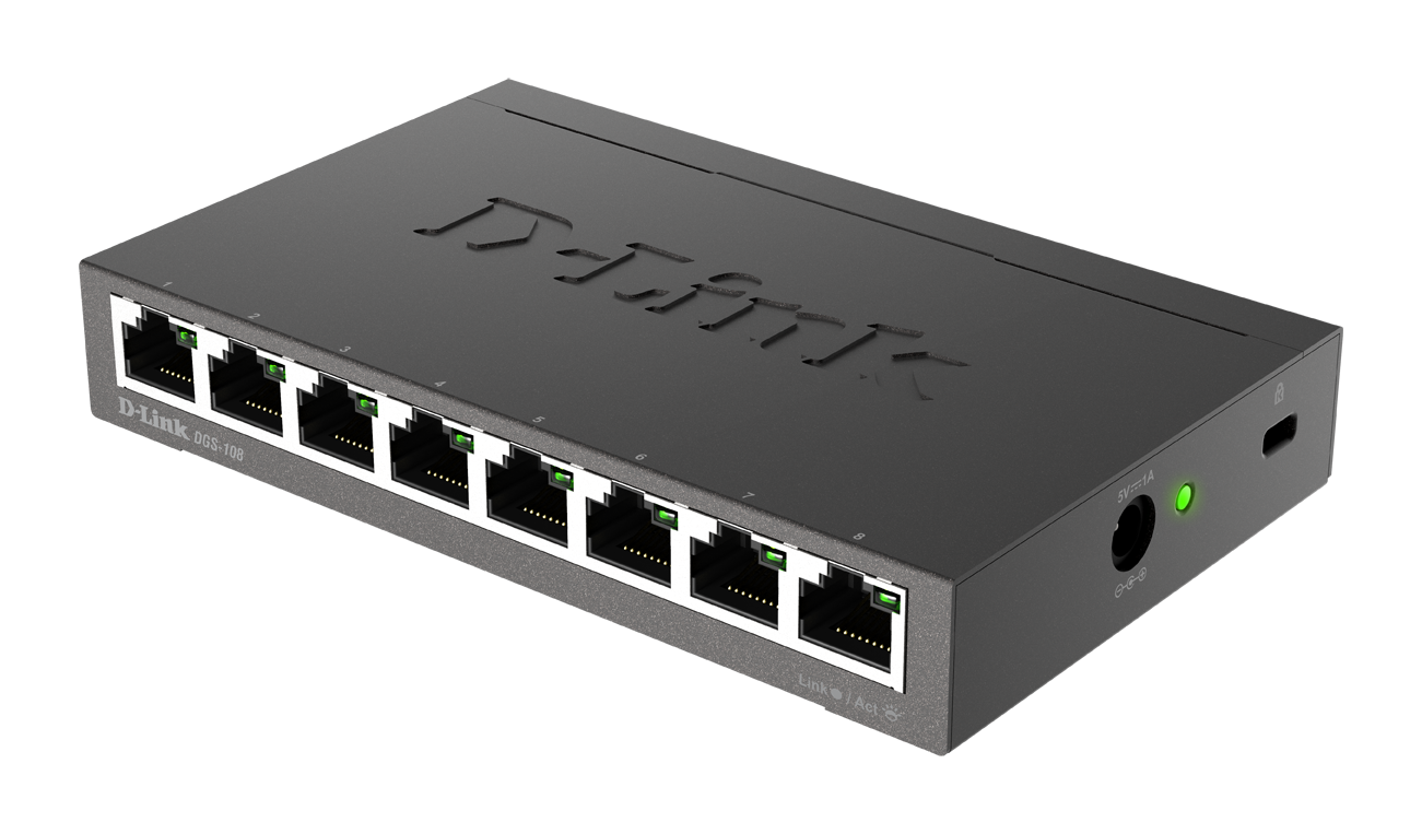 Switch DLINK 8-Port Gigabit Unmanaged Desktop