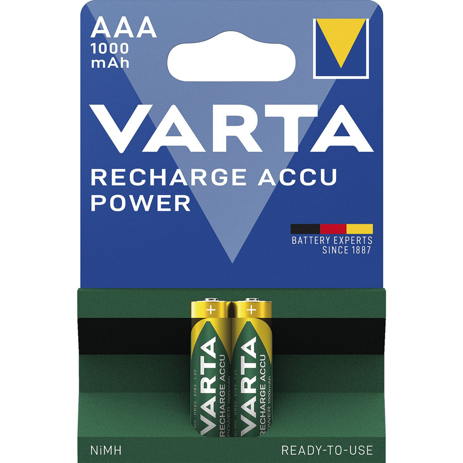 VARTA obnovljive (punjive) baterije ACCU 1000mAh 2/1