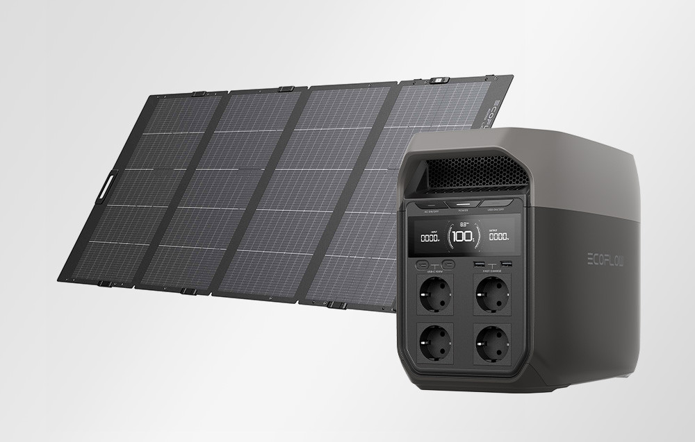 SET EcoFlow Delta 3 Plus elektrana s panelom od 400 W