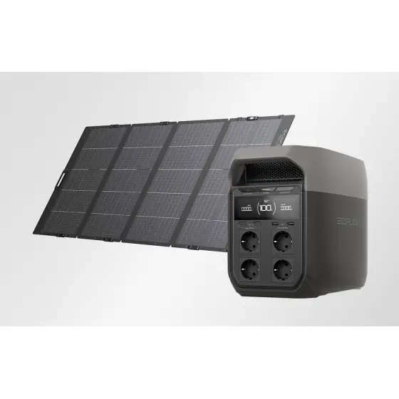 SET EcoFlow Delta 3 Plus elektrana s panelom od 400 W