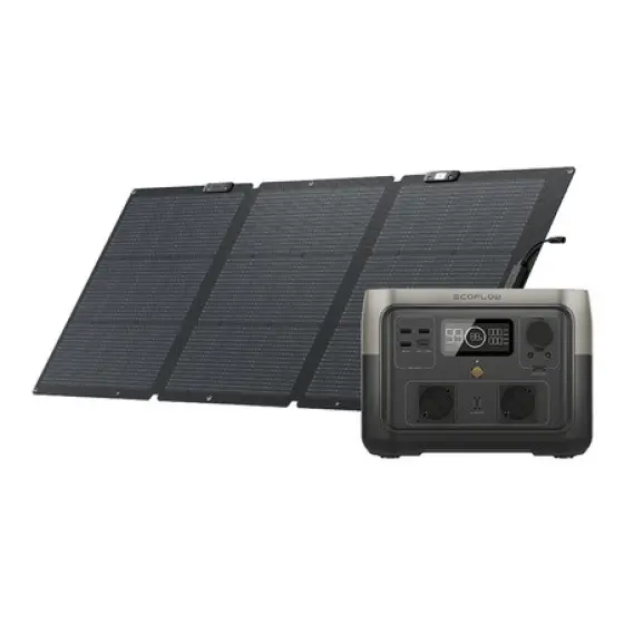 Set: EcoFlow River 2 Max elektrana + fotonaponski panel od 160 W