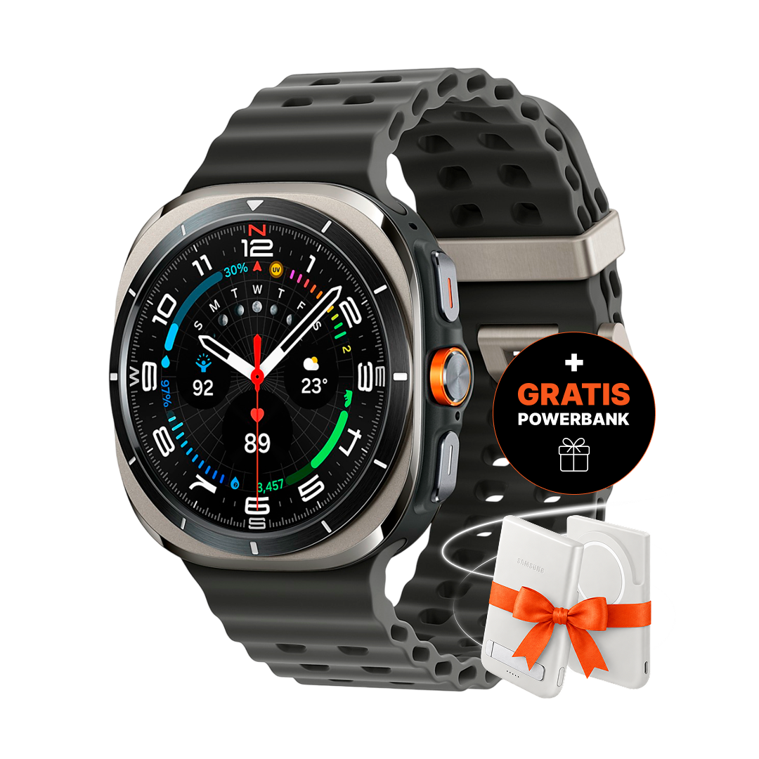 Samsung Galaxy Watch Ultra 2025 LTE 47mm Titanium Silver + GRATIS Samsung 5000mAh Magnet Wireless Battery Pack Zasilanie Gray