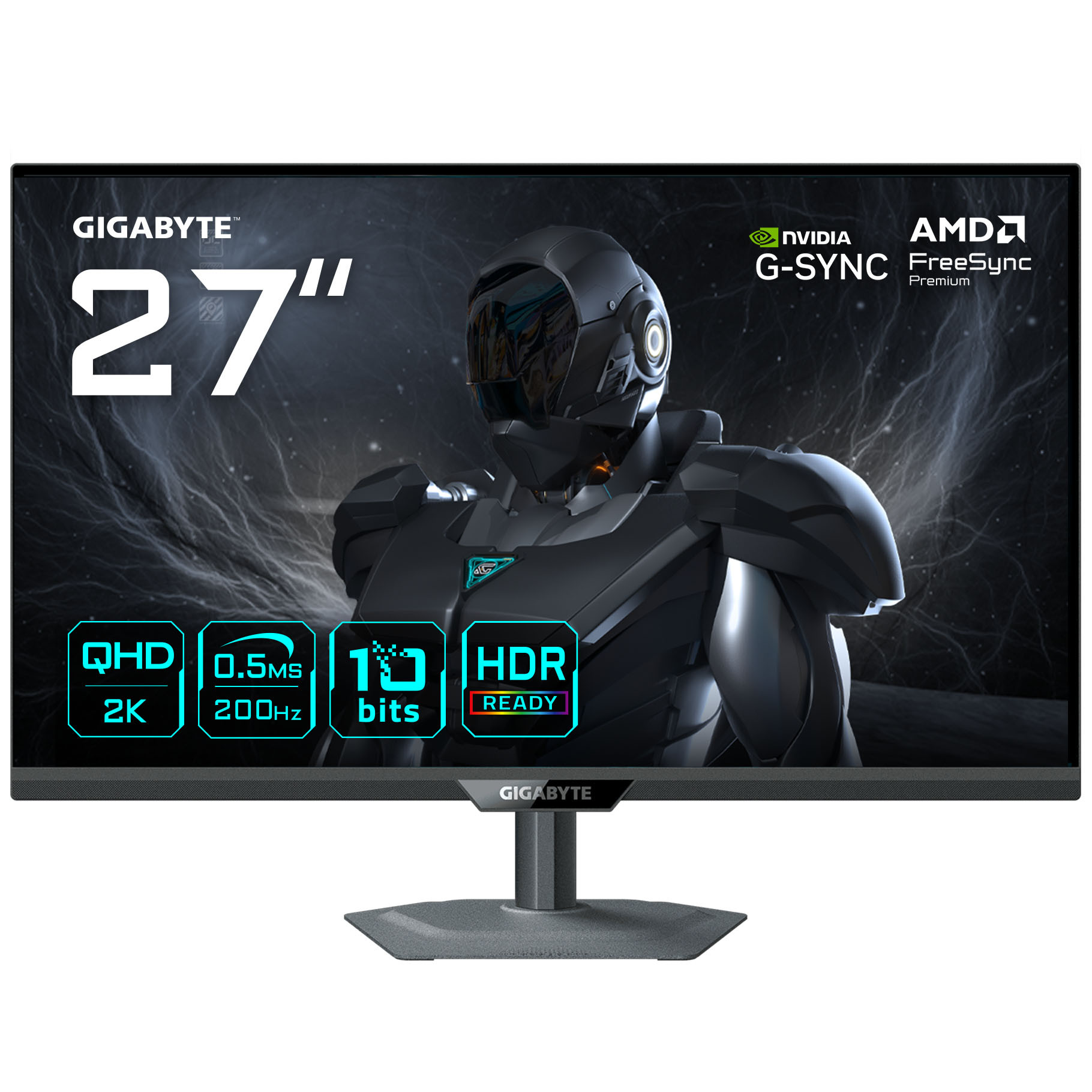 Gigabyte Monitor 27" G27Q20 27'' SS IPS; QHD; 200Hz/210Hz 2560x1440, 350cd, 0.5ms, Tilt, Swivel,