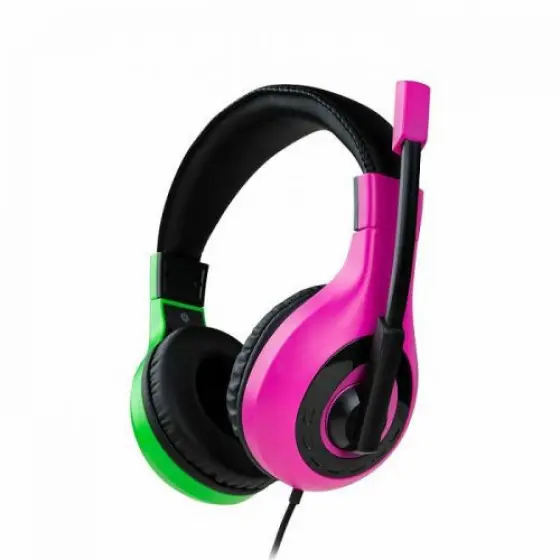Bigben Stereo Gaming slusalice 40mm speakers 120cm kabel 3-5mm jack zeleno/ ljubicaste