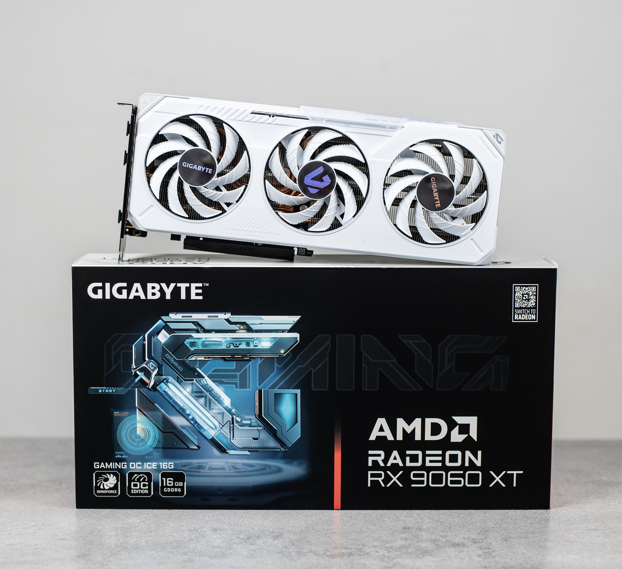 Gigabyte VGA RX 9060 XT Gaming OC ICE (bijela) 16GB GDDR6, 128-bit, 2x DP, 1x HDMI