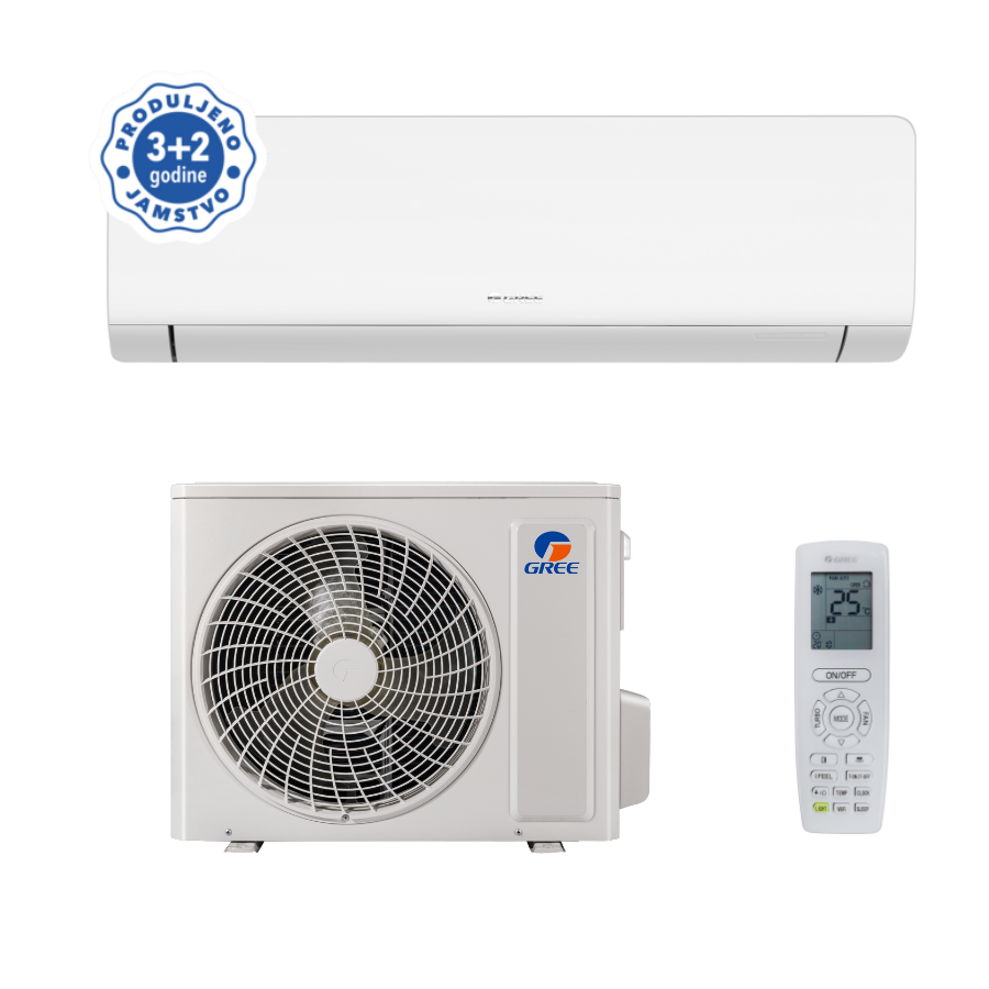 GREE, klima uređaj komplet COSMO REGULAR GWH24AWEXF-K6DNA1A/I/GWH24AFE-K6DNA2I/O - 7,10 kW