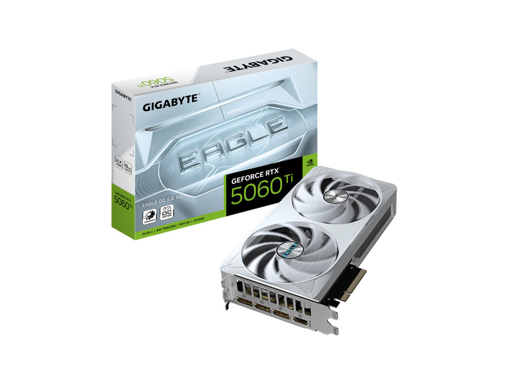 Gigabyte VGA 5060 Eagle OC ICE 8GB, GDDR7, 128-bit, 3x DP, 1x HDMI, Bijela