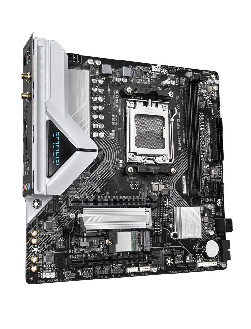 Gigabyte MB B840M EAGLE WIFI6 AM5; 2xDDR5; 2xM.2; 4xSATA 7xUSB; HDMI, DP; USB Type-C, mATX;