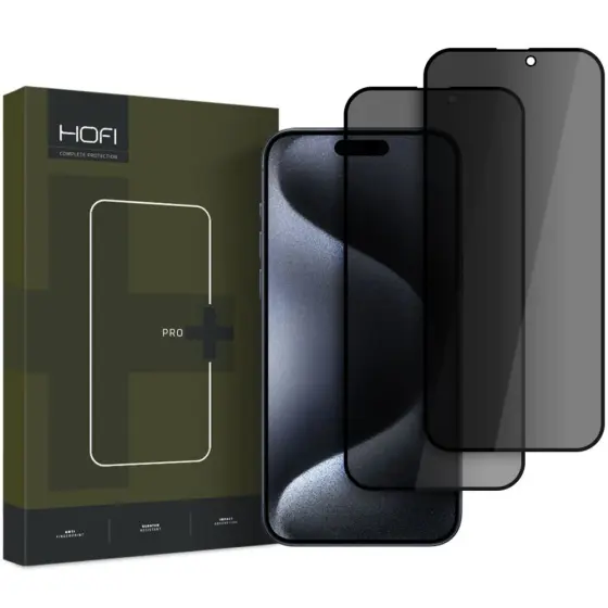 HOFI ANTI SPY PRO+ 2-PACK zaštitno staklo za IPHONE 16 PLUS PRIVACY
