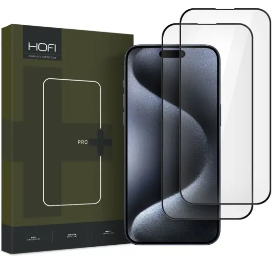 HOFI PRO+ 2-PACK zaštitno staklo za IPHONE 16 PRO MAX / 17 Pro Max / 18 Pro Max BLACK