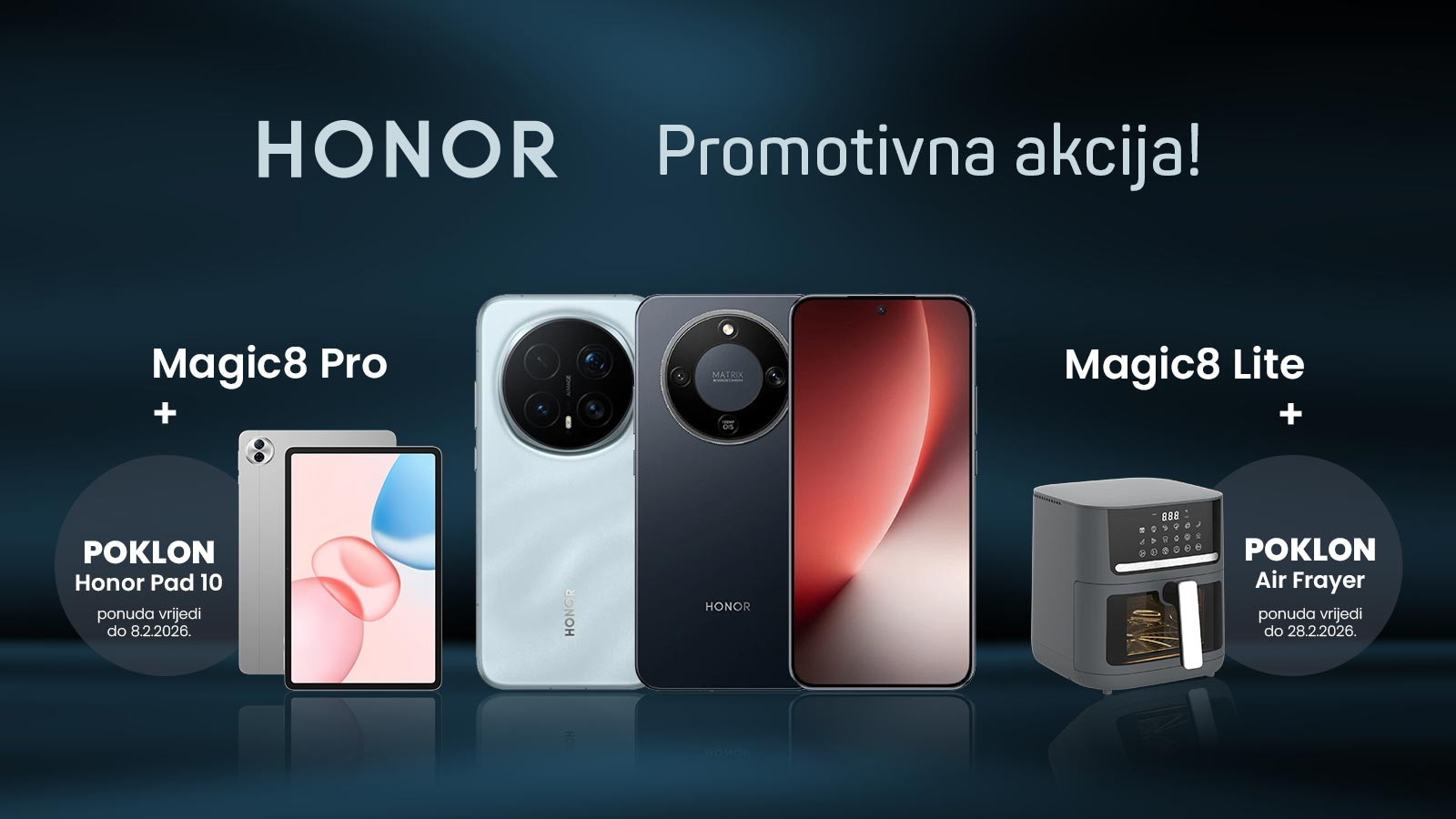 HONOR Magic8 modeli uz vrijedne poklone